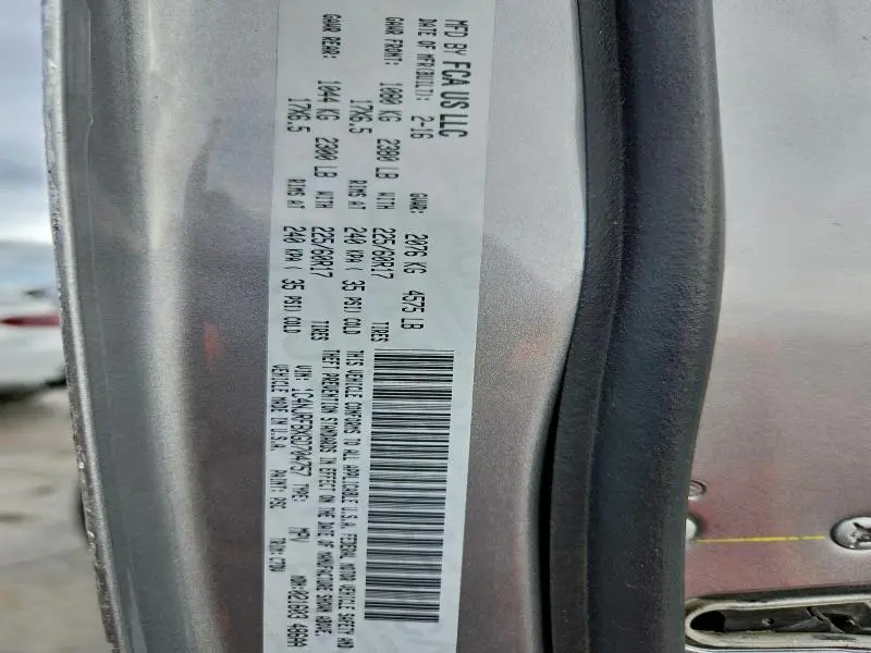 2016 JEEP PATRIOT LATITUDE  