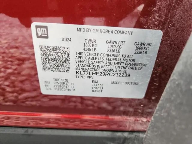 2024 CHEVROLET TRAX 1LT  