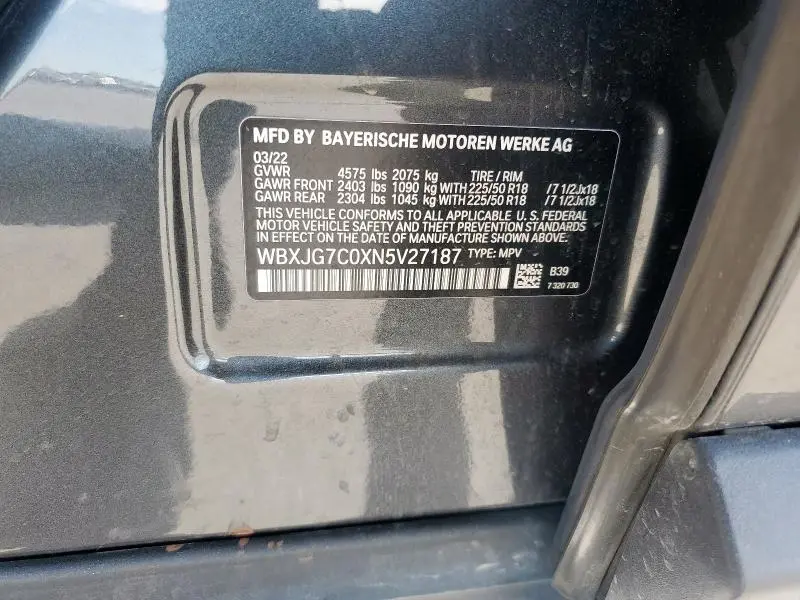 2022 BMW X1 SDRIVE28I  