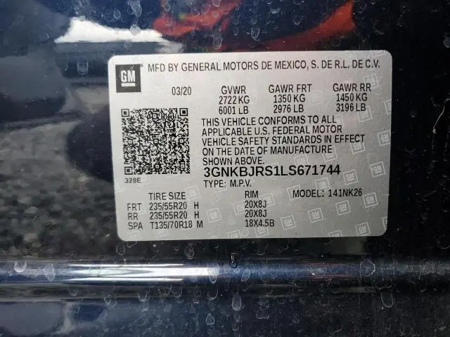 2020 CHEVROLET BLAZER 3LT  