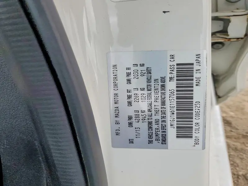 2014 MAZDA 6   