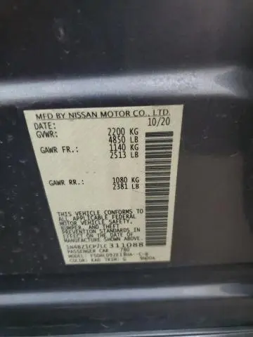 2020 NISSAN LEAF SV PLUS