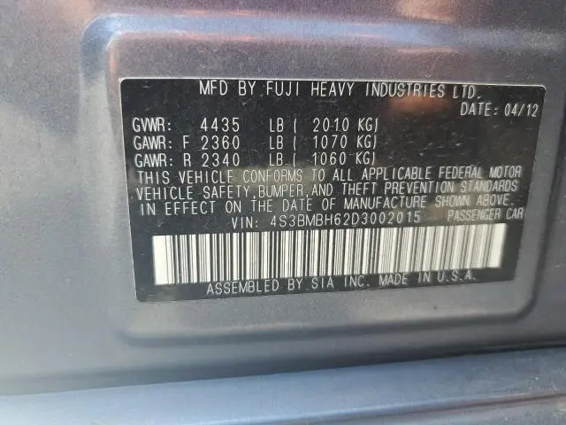 2013 SUBARU LEGACY 2.5I PREMIUM  