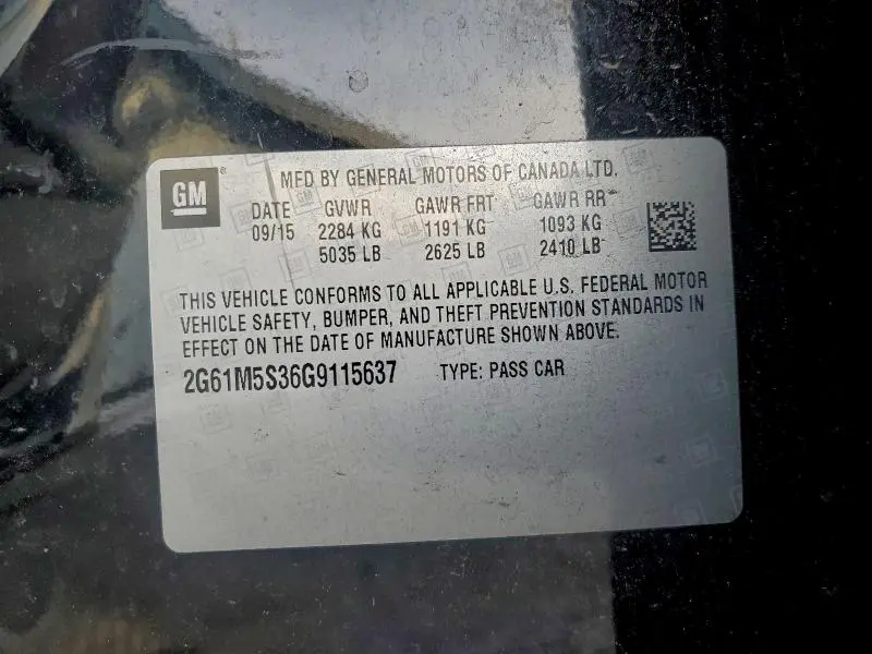 2016 CADILLAC XTS LUXURY COLLECTION  