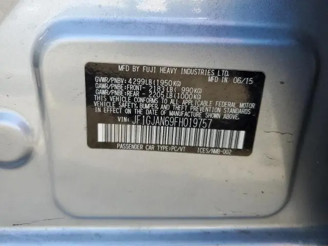 2015 SUBARU IMPREZA LIMITED  