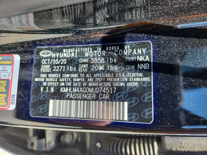 2021 HYUNDAI ELANTRA SEL  