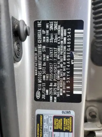 2014 KIA SORENTO LX  