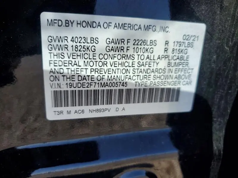 2021 ACURA ILX PREMIUM  