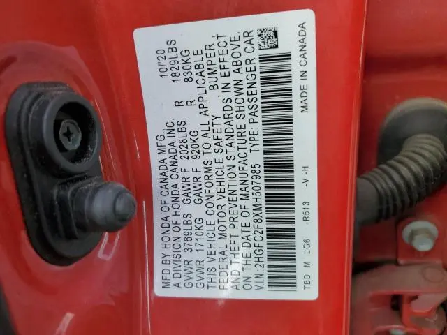 2021 HONDA CIVIC SPORT