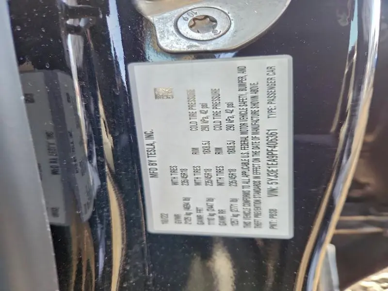 2023 TESLA MODEL 3   