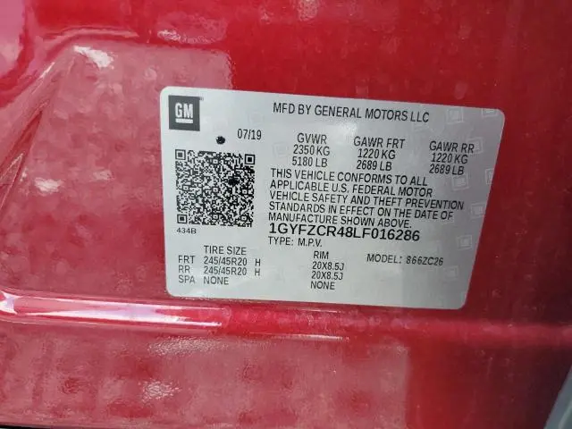 2020 CADILLAC XT4 PREMIUM LUXURY  