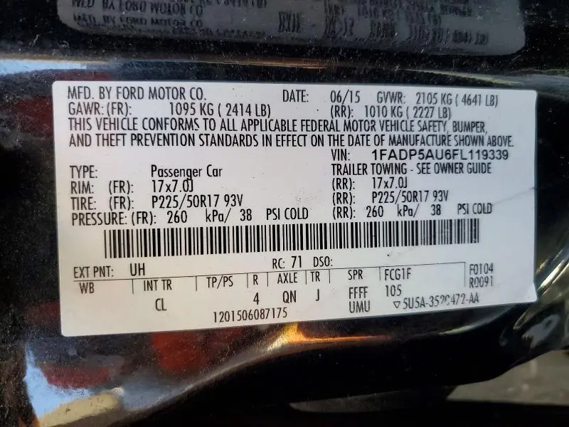 2015 FORD C-MAX SE  