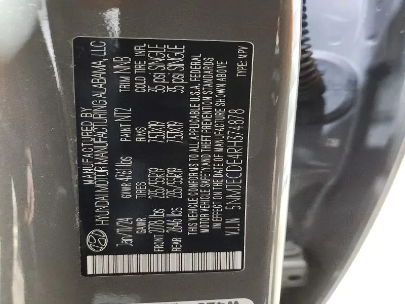2024 HYUNDAI TUCSON LIMITED  