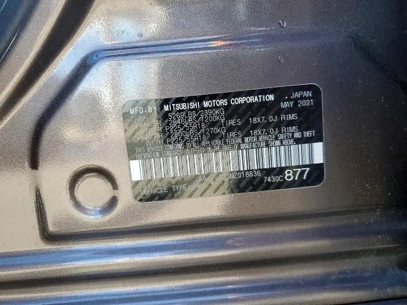 2022 MITSUBISHI OUTLANDER SEL  