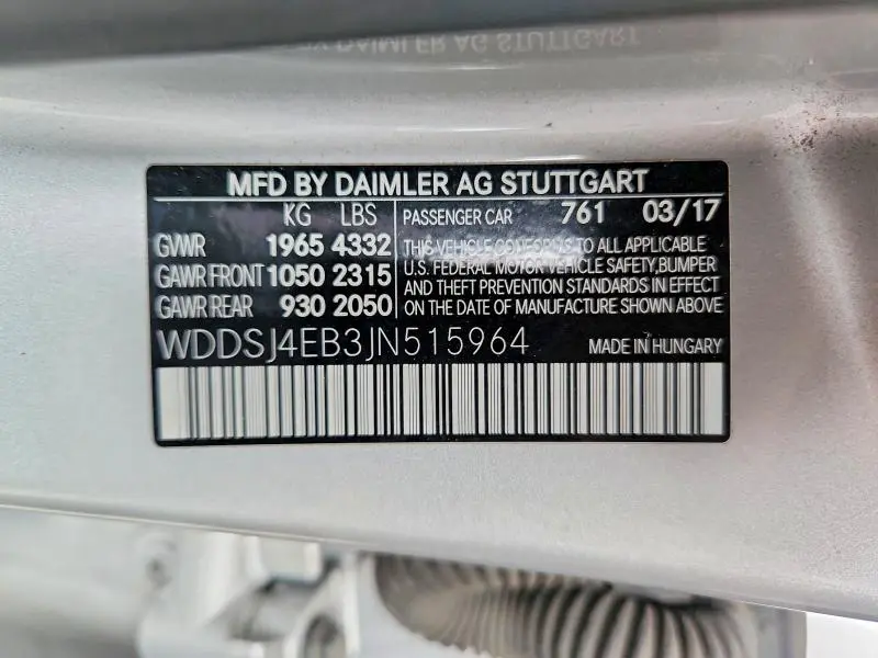 2018 MERCEDES-BENZ CLA 250  