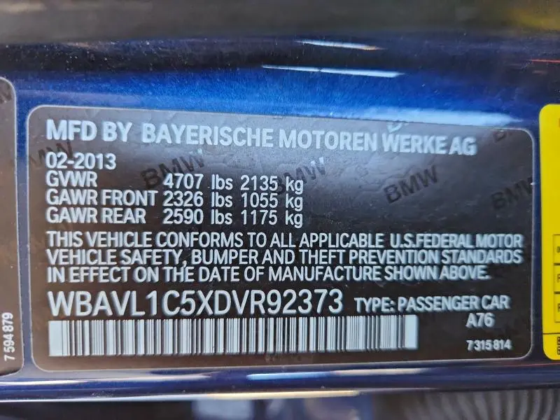 2013 BMW X1 XDRIVE28I  