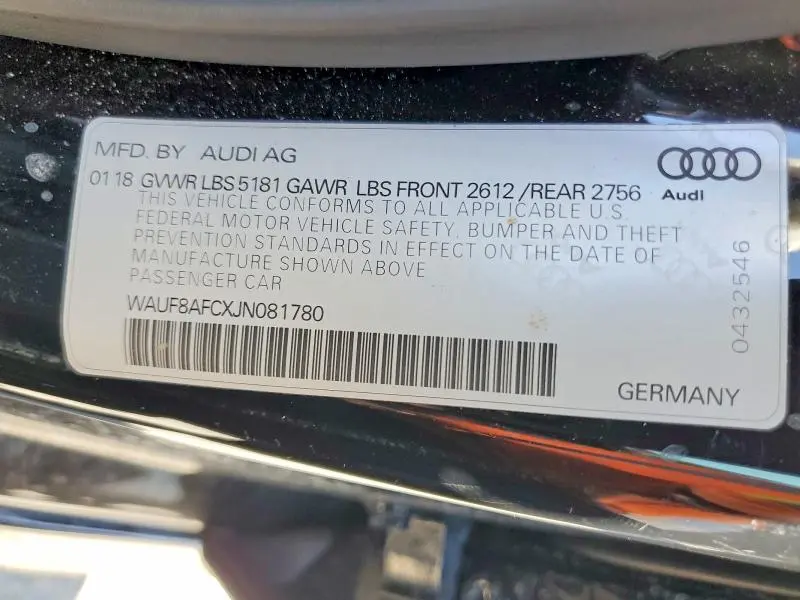 2018 AUDI A6 PREMIUM  