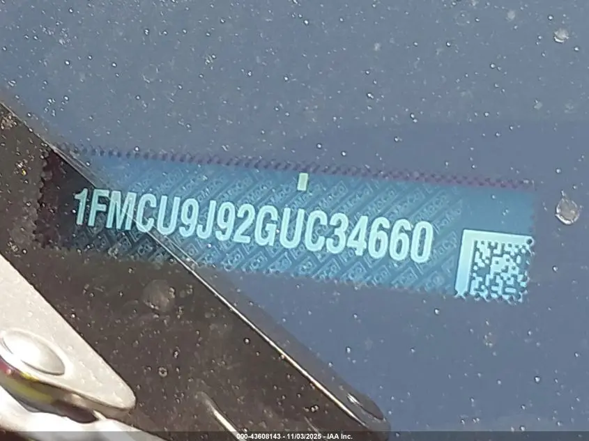 2016 FORD ESCAPE TITANIUM