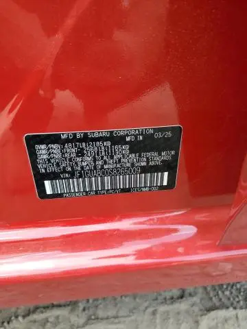 2025 SUBARU IMPREZA   