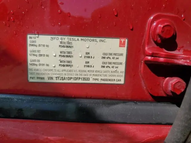 2013 TESLA MODEL S   