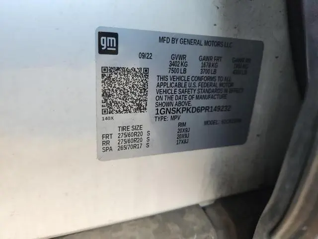 2023 CHEVROLET TAHOE K1500 Z71  