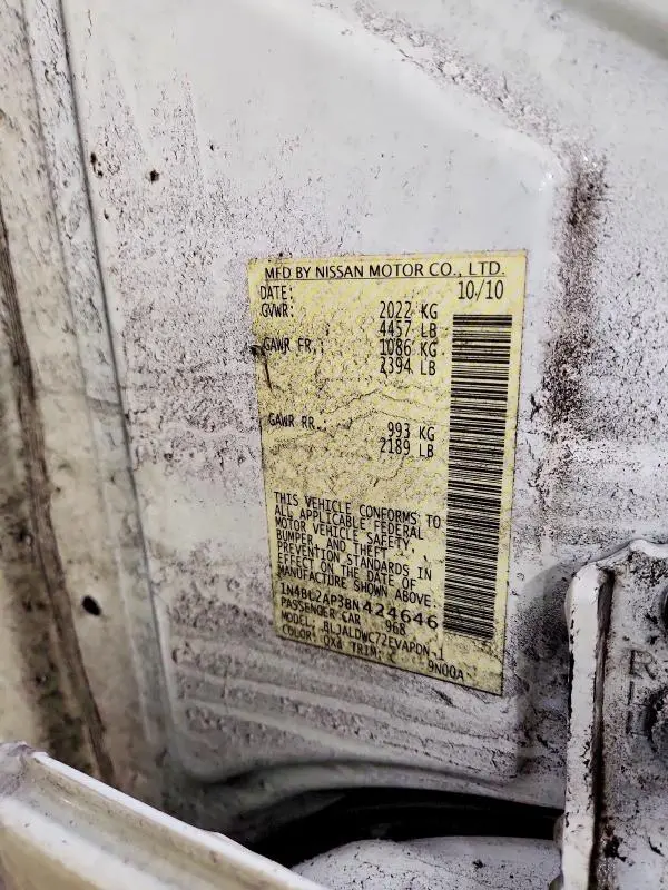 2011 NISSAN ALTIMA 3.5 SR  