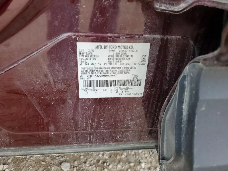 2022 FORD EDGE SEL  