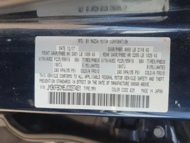 2018 MAZDA CX-5 TOURING  