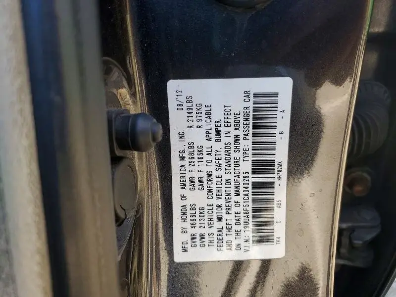 2012 ACURA TL   