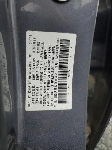 2016 HONDA ACCORD LX  