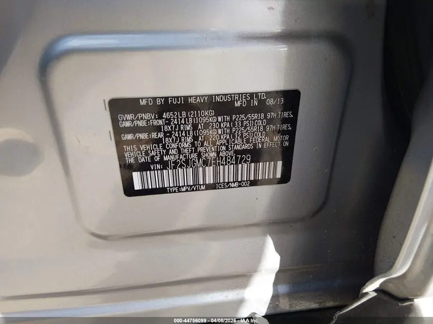 2014 SUBARU FORESTER 2.0XT TOURING