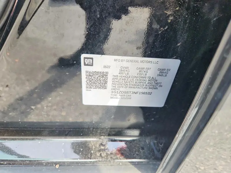 2022 CHEVROLET MALIBU LT  