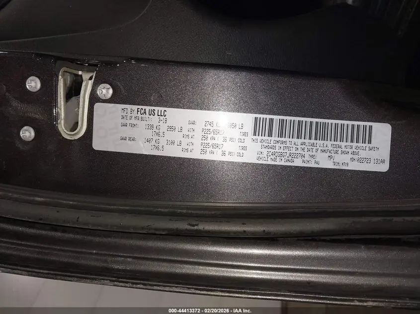 2018 DODGE GRAND CARAVAN SE PLUS