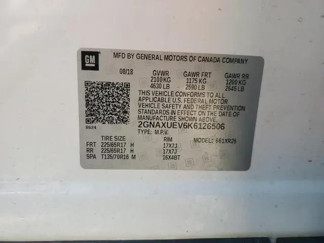 2019 CHEVROLET EQUINOX LT  