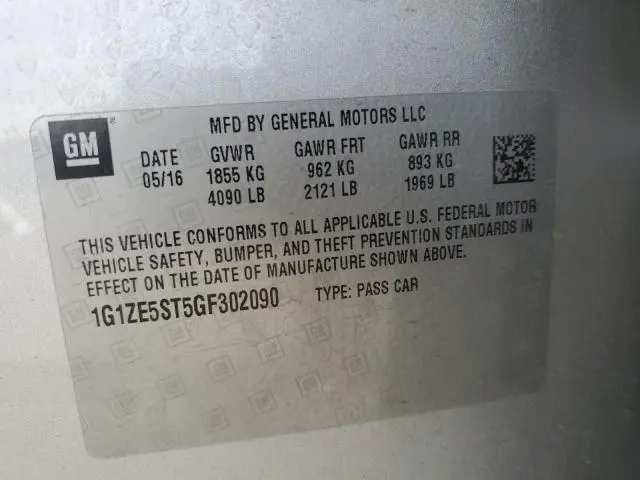 2016 CHEVROLET MALIBU LT  