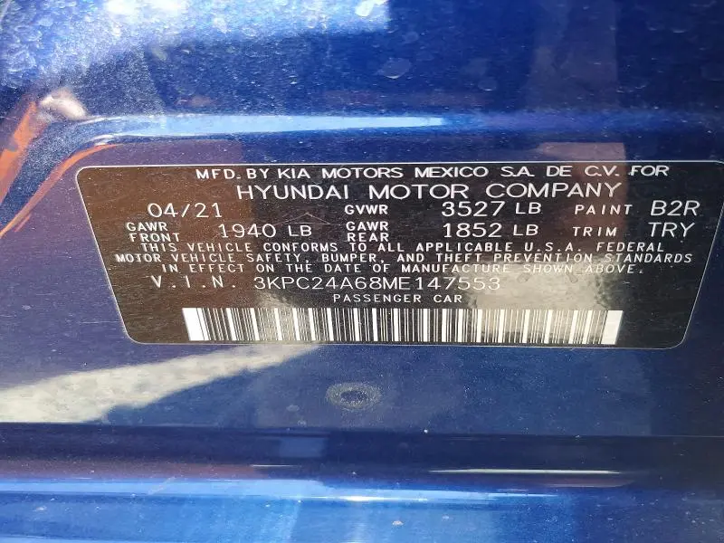 2021 HYUNDAI ACCENT SE  