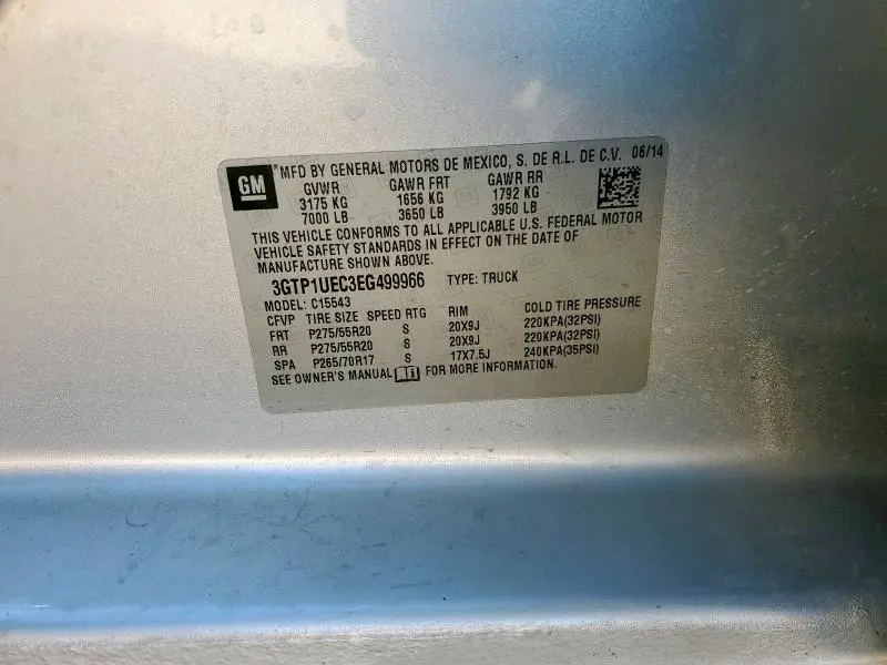 2014 GMC SIERRA C1500 SLE  