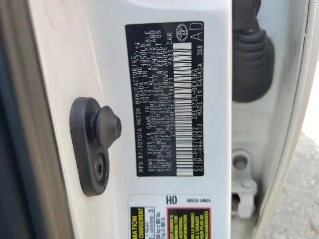 2014 TOYOTA COROLLA L  
