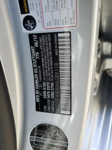 2017 MERCEDES-BENZ E 300  