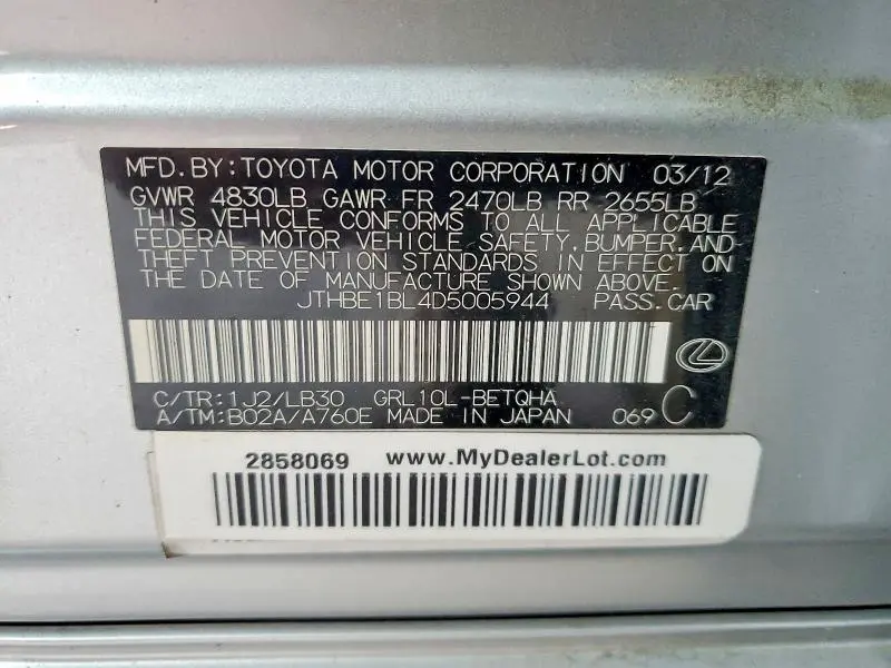 2013 LEXUS GS 350  