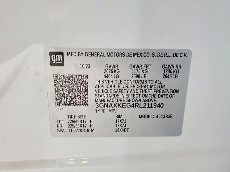 2024 CHEVROLET EQUINOX LT  