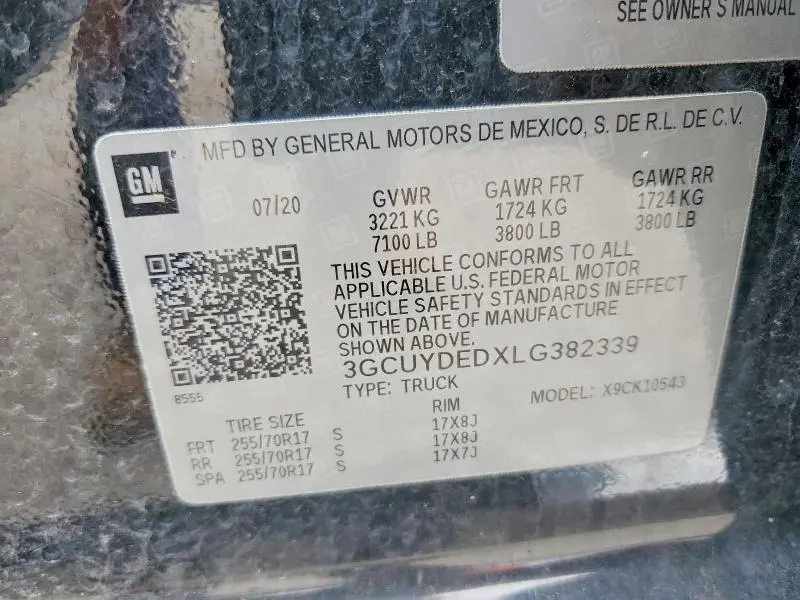 2020 CHEVROLET SILVERADO K1500 LT  