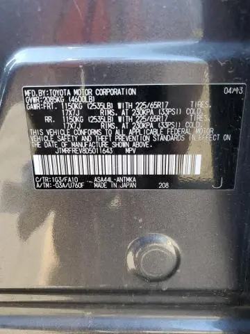 2013 TOYOTA RAV4 XLE  