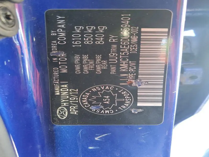 2013 HYUNDAI ACCENT GLS  