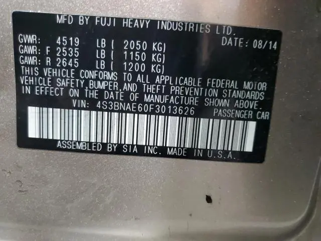 2015 SUBARU LEGACY 2.5I PREMIUM  