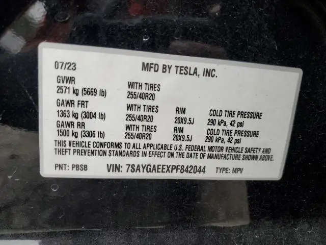 2023 TESLA MODEL Y   