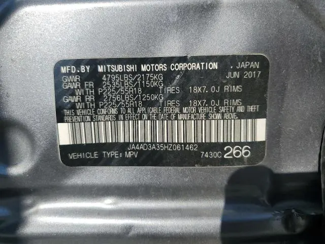 2017 MITSUBISHI OUTLANDER SE  