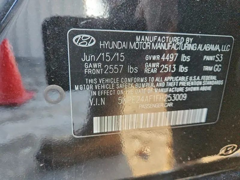 2015 HYUNDAI SONATA SE  