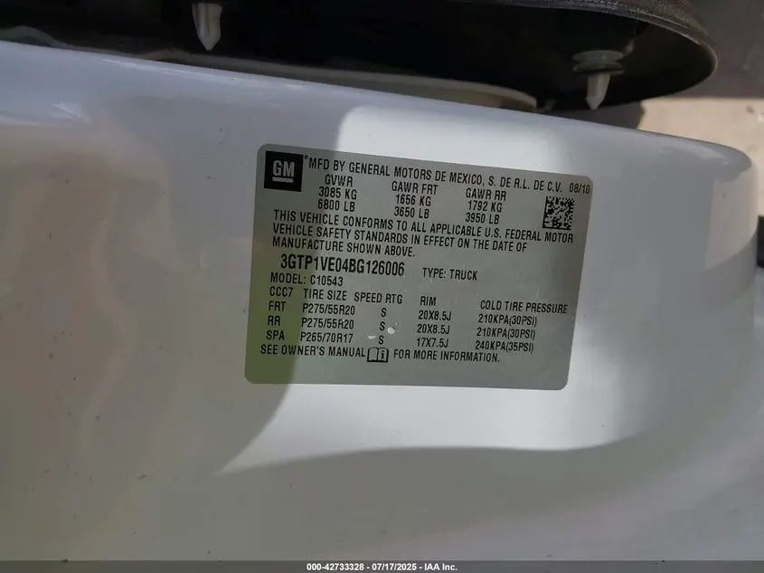 2011 GMC SIERRA 1500 SLE