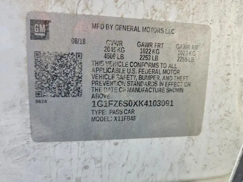 2019 CHEVROLET BOLT EV PREMIER  